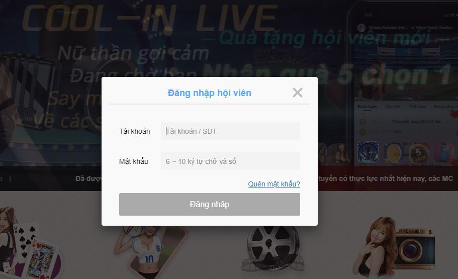 Quên mật khẩu Kubet